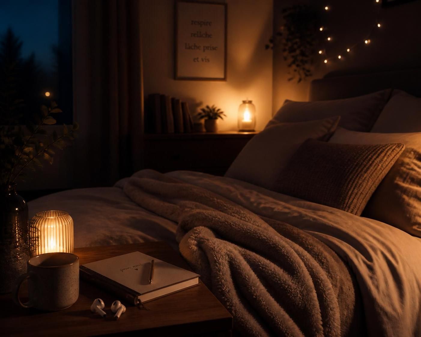 découvrez des méthodes efficaces pour dormir profondément grâce à une routine du soir apaisante, des techniques de relaxation et l'auto-hypnose douce, et profitez d'un sommeil véritablement réparateur.