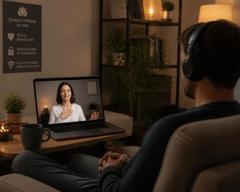 découvrez comment se déroule une séance d'hypnose en ligne, ses avantages et les limites à connaître pour une expérience efficace et sécurisée à distance.