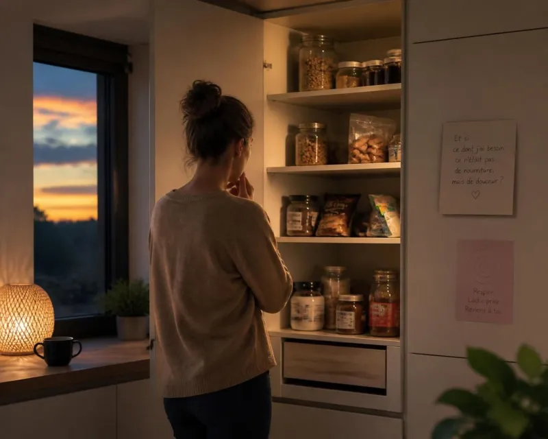 découvrez comment l'hypnose peut vous aider à mieux comprendre et gérer le grignotage émotionnel en lien avec le stress, les envies et vos habitudes alimentaires.